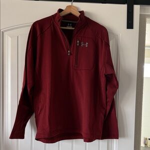 Under Armour Burgundy Quarter-Zip Top
